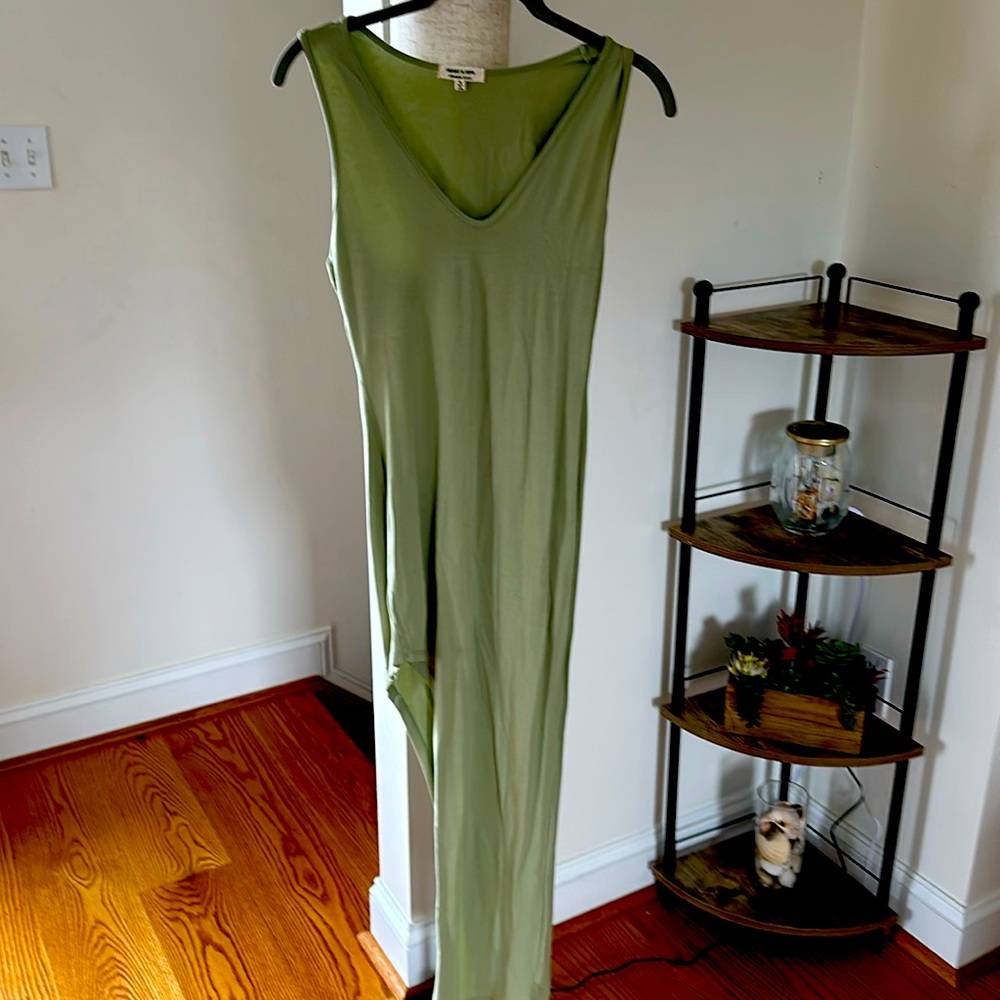 Heart and Hips Sage Split Leg dress